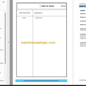 Manitou MHT 950 LT-E3 REPAIR MANUAL