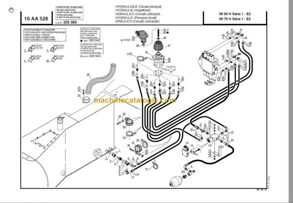 MANITOU MI 60H PARTS CATALOGUE