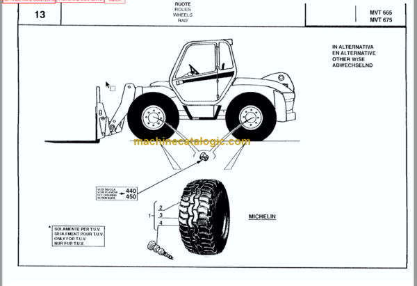 Manitou MVT 930T PARTS CATALOGUE