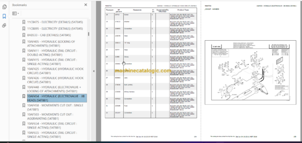 Manitou MLT 630 TURBO SB E2 PARTS CATALOGUE