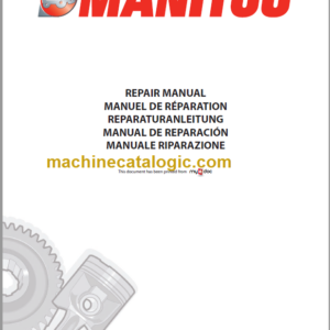 Manitou MLT 523 Turbo Série A Repair Manual