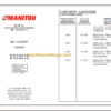 MANITOU MI 70H PARTS CATALOGUE