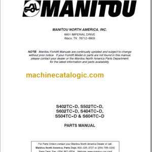 MANITOU S404TC-D PARTS MANUAL