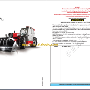 Manitou MLT 960 Operator’s Manual