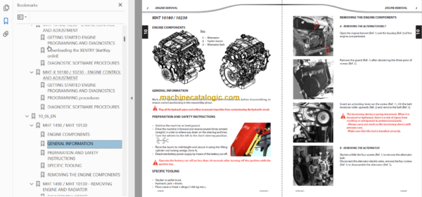 MHT 10230 MINING 129M ST4 S1 REPAIR MANUAL