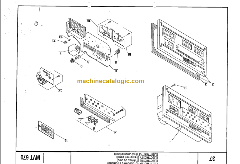 Manitou MVT 1330 L COMFORT LINE PARTS MANUAL
