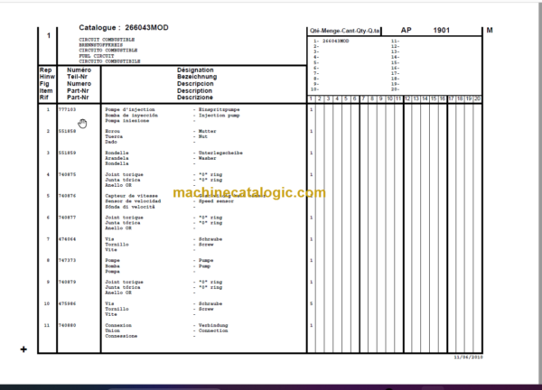 Manitou MLT 735 120 LSU S6 - E3 PARTS MANUAL