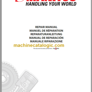 MANITOU MSI 50 H Serie 1-E2 REPAIR MANUAL