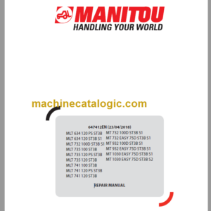 Manitou MLT 732 Repair Manual