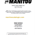 MANITOU 5500 Series Parts Manual