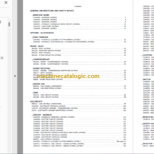 Manitou MLT 634 SB E2 PARTS CATALOGUE