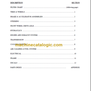 MANITOU S502TC-D PARTS MANUAL