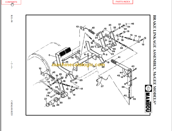 MANITOU S502TC-D PARTS MANUAL