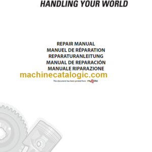 MANITOU MSI 40 H Serie 1-E2 REPAIR MANUAL