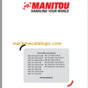 Manitou MLT 735 ST3B Repair Manual