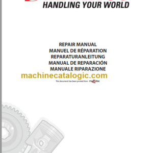 Manitou MLT 627 Turbo Evolution Repair Manual M187FR