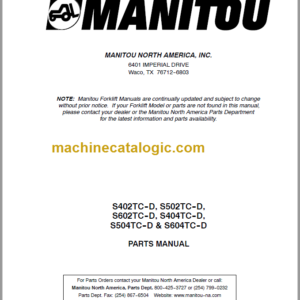 MANITOU S504TC-D PARTS MANUAL