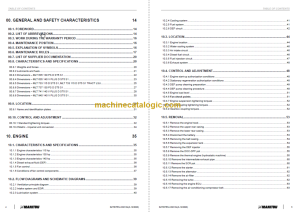 Manitou MLT 940 140 V PLUS D ST5 S1 Service Manual