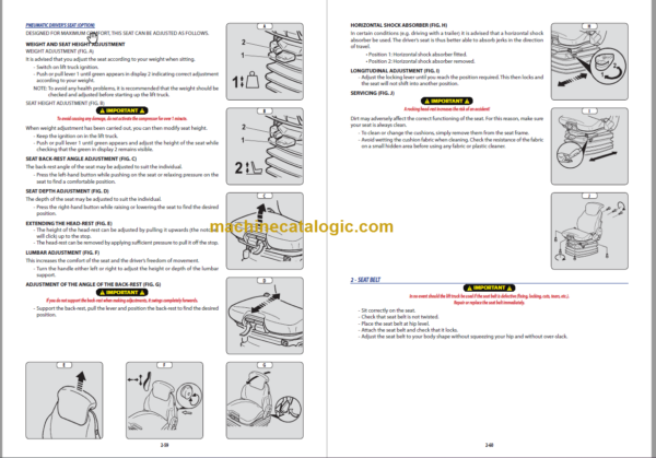 MANITOU M40 50-2+H ST3B OPERATOR’S MANUAL