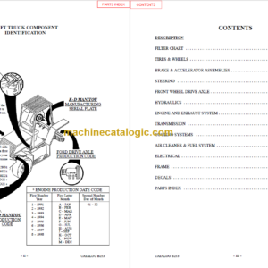 MANITOU S504TC-D PARTS MANUAL