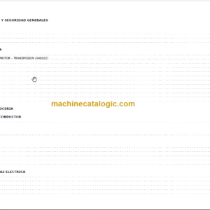 Manitou MVT 665T COMFORT LINE PARTS MANUAL