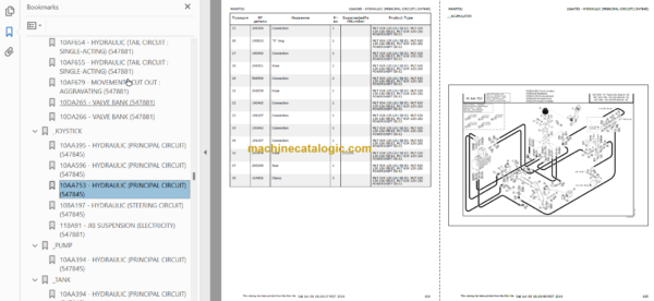 Manitou MLT 634 TURBO LSU SB E2 PARTS CATALOGUE