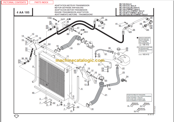 Manitou MLT 526 Turbo COMPACT SERIES A PARTS MANUAL