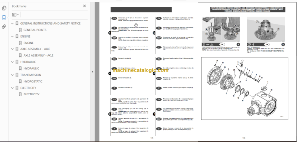 MANITOU MSI 40 H Serie 1-E2 REPAIR MANUAL