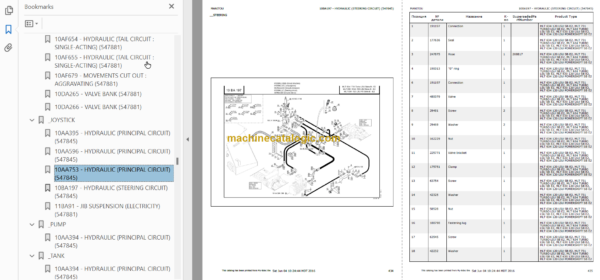 Manitou MLT 634 TURBO LSU SB E2 PARTS CATALOGUE