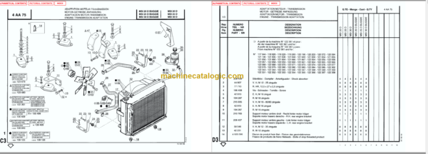 MANITOU MSI 30D PARTS MANUAL