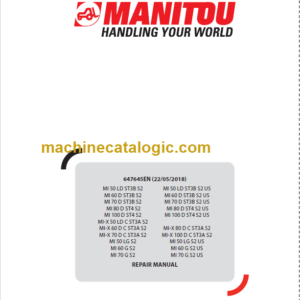 MANITOU MI-X 80 D C ST3A S2 REPAIR MANUAL