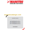 Manitou MRT-X 2470 PRIVILEGE PLUS REPAIR MANUAL