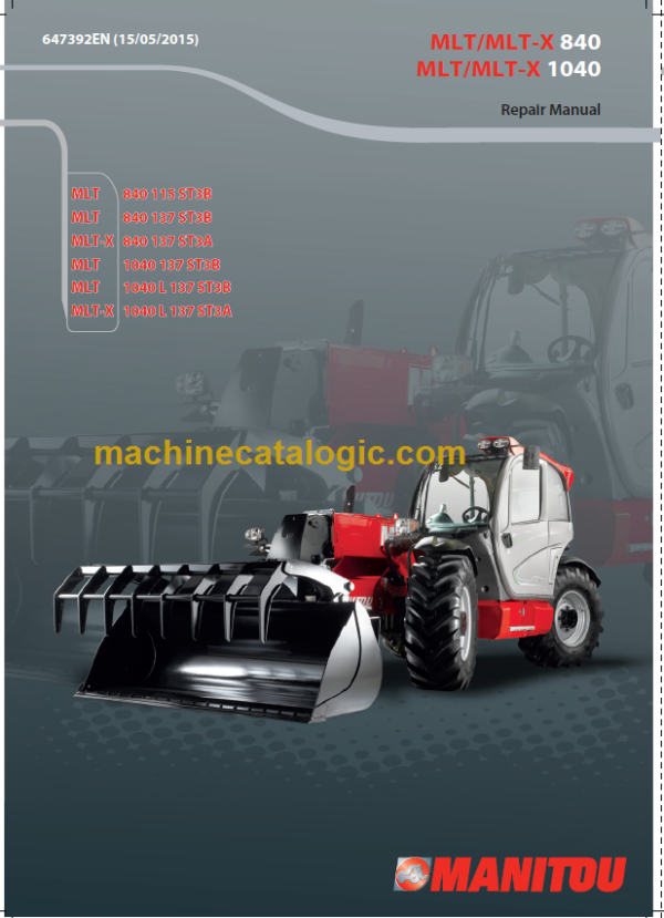 Manitou MLT 840 ST3B Repair Manual