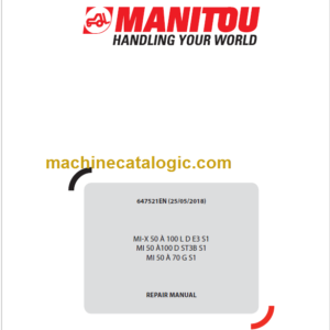 MANITOU MI 50 À100 D ST3B S1 REPAIR MANUAL