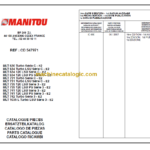 Manitou MLT 634 Serie C E2 PARTS CATALOGUE