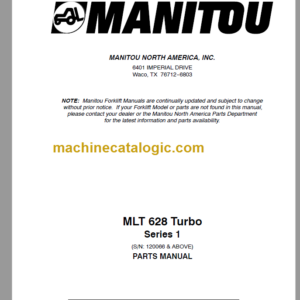 Manitou MLT 628 Turbo S1 PARTS MANUAL