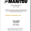 MANITOU 7000 Series Rev04-02 Parts Manual