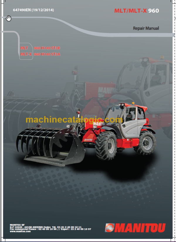 Manitou MLT-X 960 H140 ST3A Repair Manual