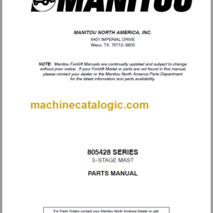 MANITOU 805428 Series Parts Manual