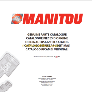 Manitou MVT 735 PARTS CATALOGUE