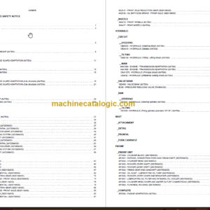 MANITOU M-X 30-4 S3E3 PARTS CATALOGUE