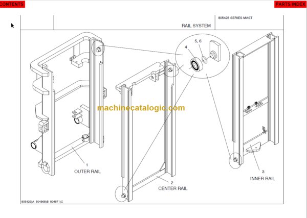 MANITOU 805428 Series Parts Manual