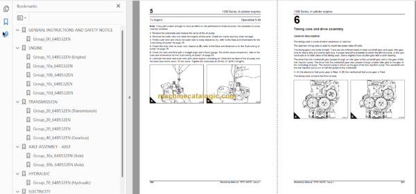 MHT 860 L M Series Perkins Engine Repair Manual