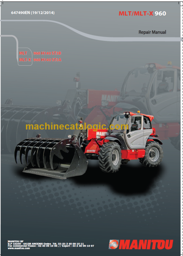 Manitou MLT-X 960 ST3A Repair Manual