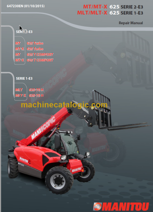 Manitou MLT 625-75 H Repair Manual