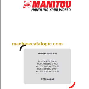 Manitou MLT 630 ST4 Repair Manual