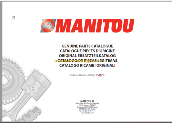 MANITOU M-X 50-2 S3E3 PARTS CATALOGUE