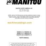 MANITOU S604TC-D PARTS MANUAL