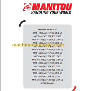 Manitou MRT 1840 EASY 55P 400 ST4 S2 REPAIR MANUAL