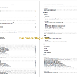 MANITOU M-X 50-2 S3E3 PARTS CATALOGUE